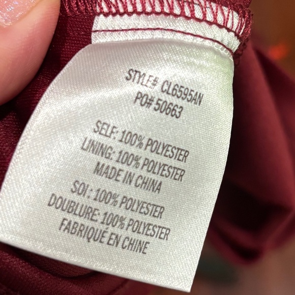 Anthropologie Eva Franco Brigitte Embroidered Red Lace Midi Dress, Size 10 - Picture 4 of 12